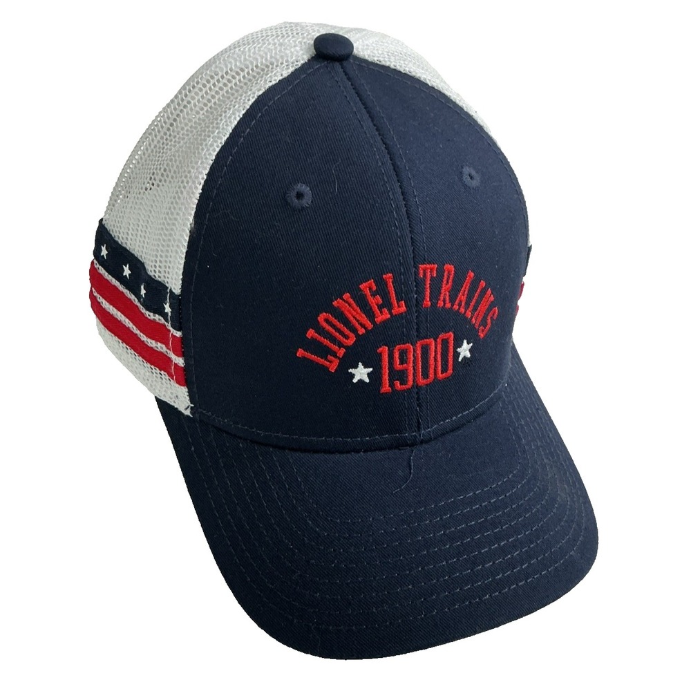 Lionel Trains 1900 Adjustable Snapback Hat The Game Navy Blue Mesh Trucker Cap